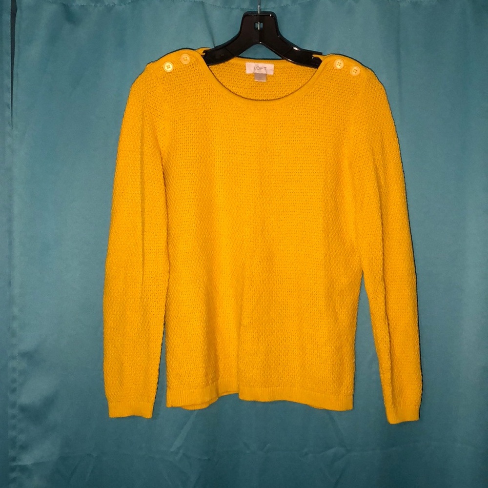 Loft sweater with buttons